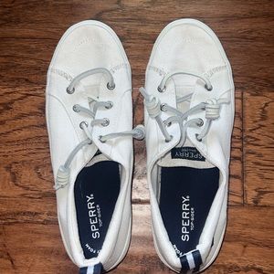 Sperry White Slip Ons